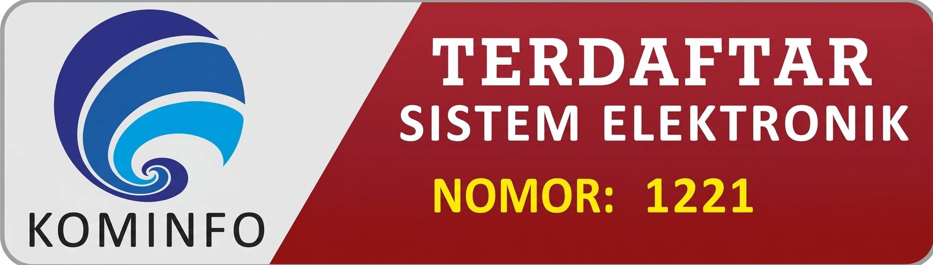 Terdaftar Sistem Elektronik Kominfo